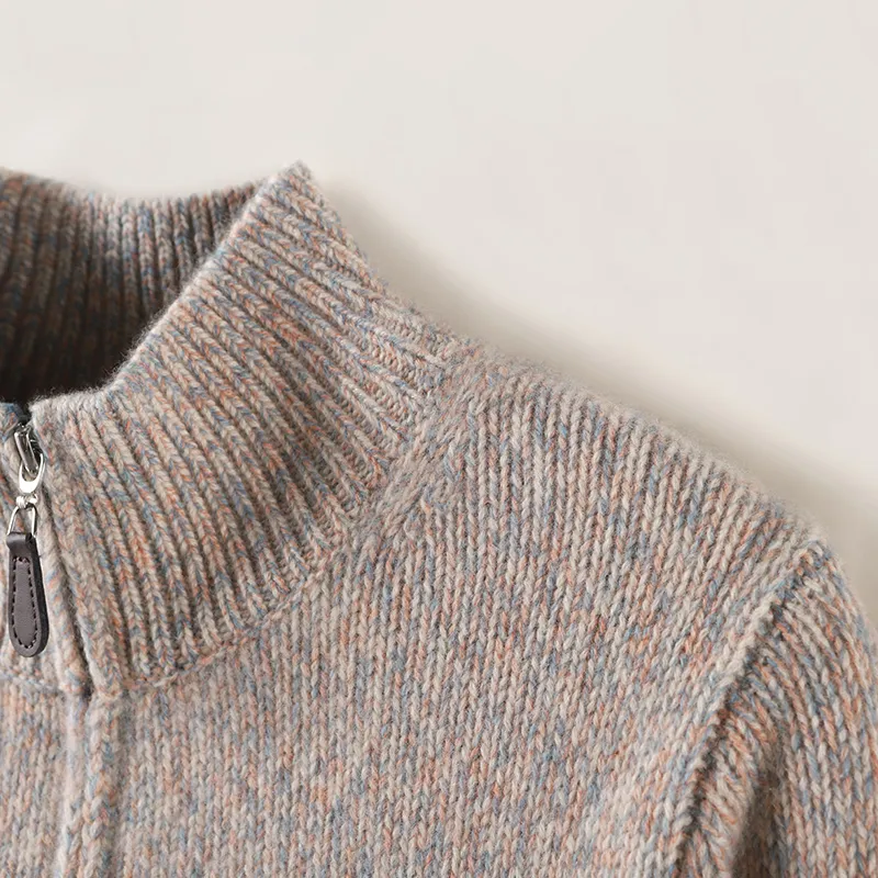MAIGRE SIMHAT Cashmere Sweater Women's Pink Gray Floral Yarn-4