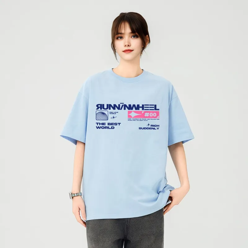 RUNNINWHEEL T Shirts Unisex-15