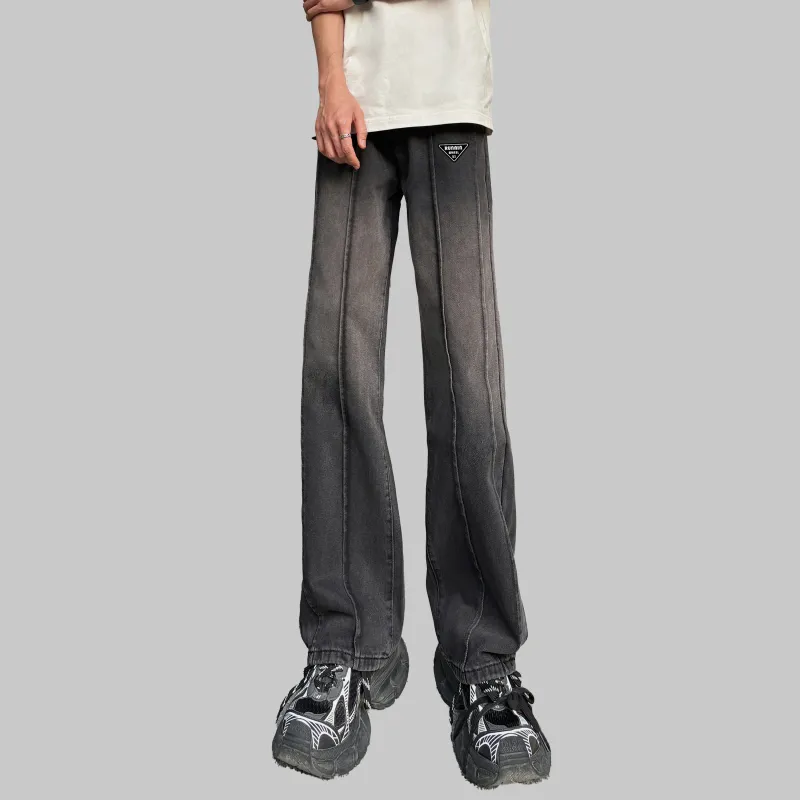 RUNNINWHEEL Jeans Unisex Black Gray-3