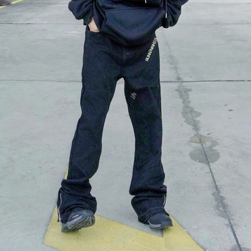RUNNINWHEEL Jeans Unisex Black-4