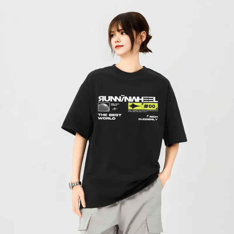 RUNNINWHEEL T Shirts Unisex-3
