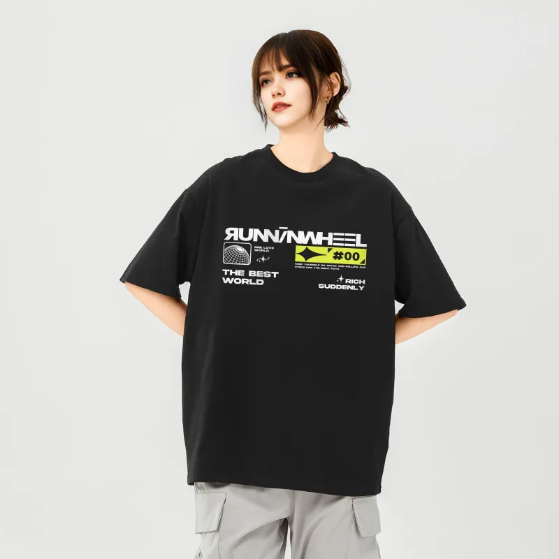 RUNNINWHEEL T Shirts Unisex-2