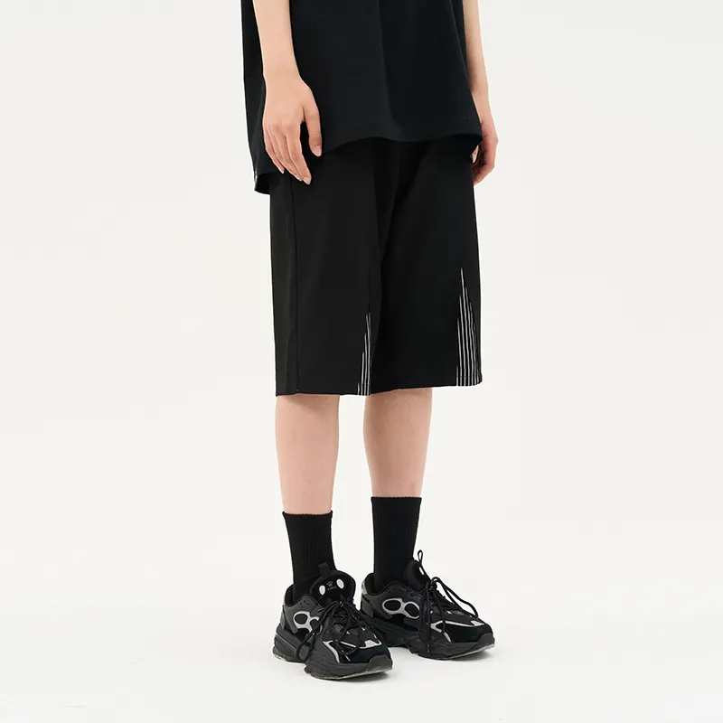 RUNNINWHEEL Casual Shorts Unisex Black-2