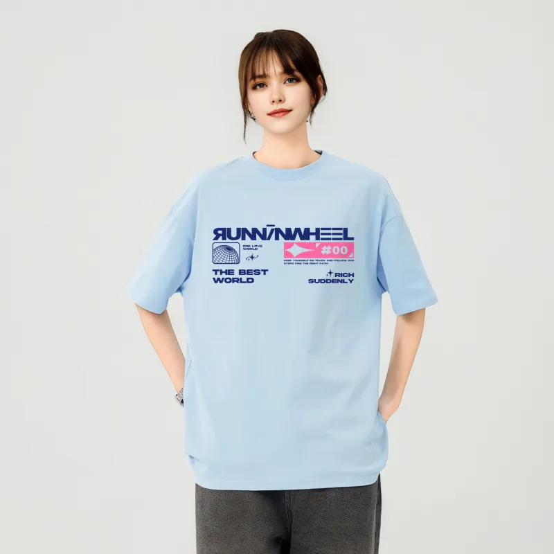 RUNNINWHEEL T Shirts Unisex-16