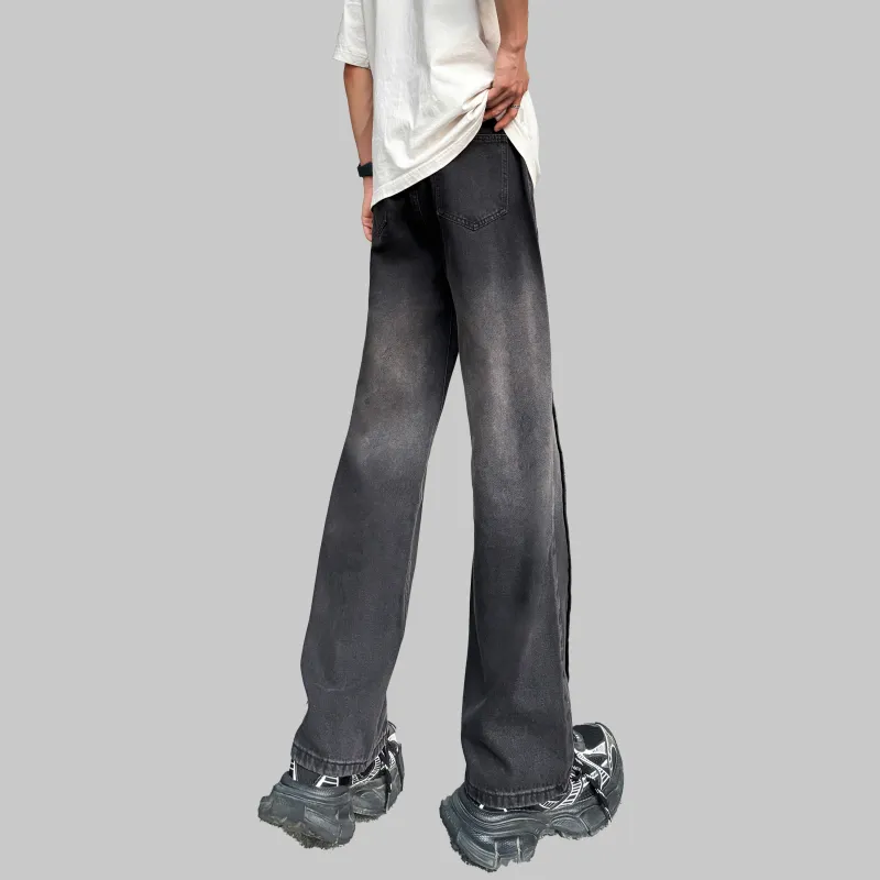 RUNNINWHEEL Jeans Unisex Black Gray-4