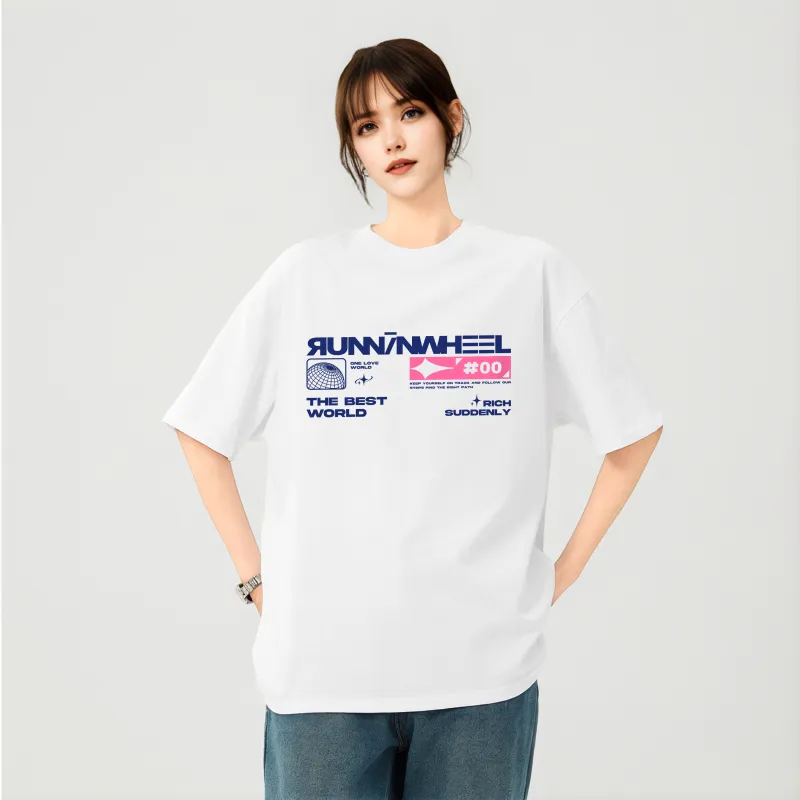 RUNNINWHEEL T Shirts Unisex-9