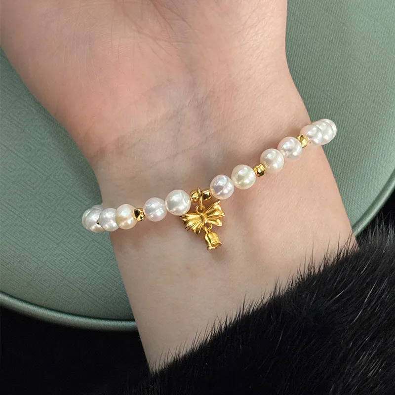Kiyono Set Freshwater Pearl Bracelets Women's-3