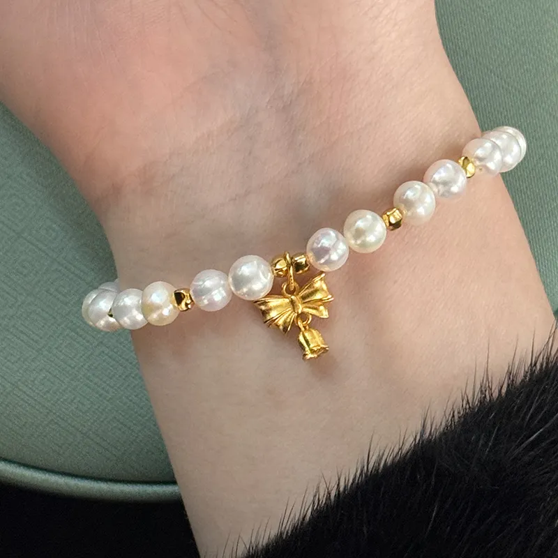 Kiyono Set Freshwater Pearl Bracelets Women's-4
