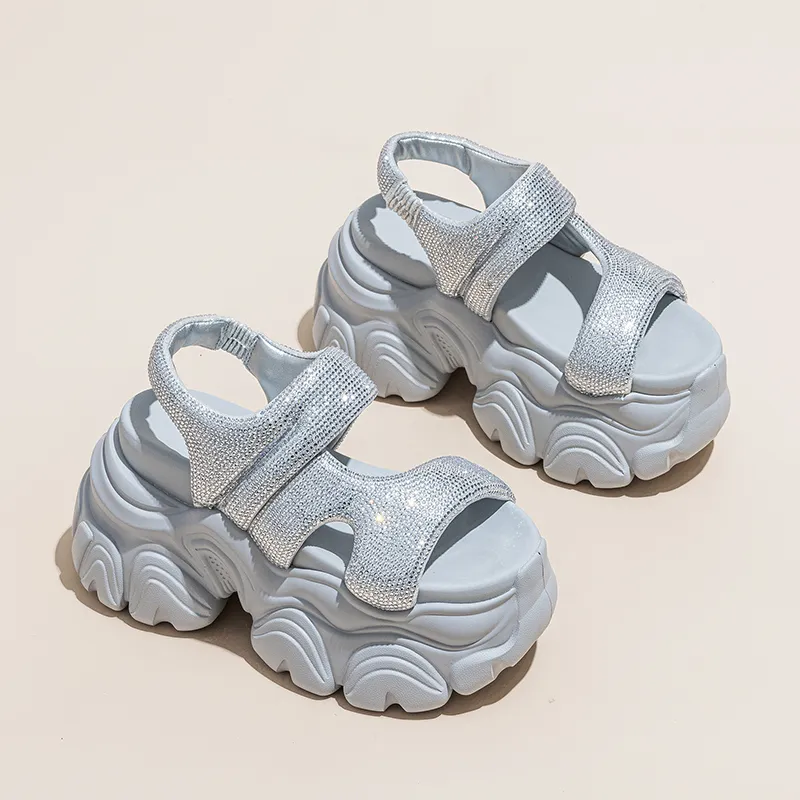 Shoe Cabinet Floral Language Beach Sandals Women's-9