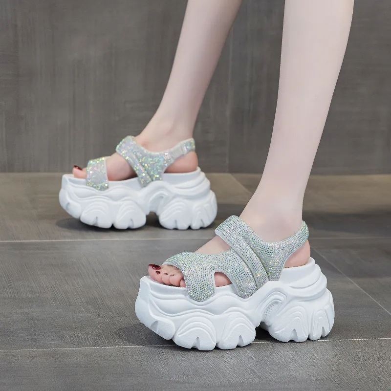 Shoe Cabinet Floral Language Beach Sandals Women's-6