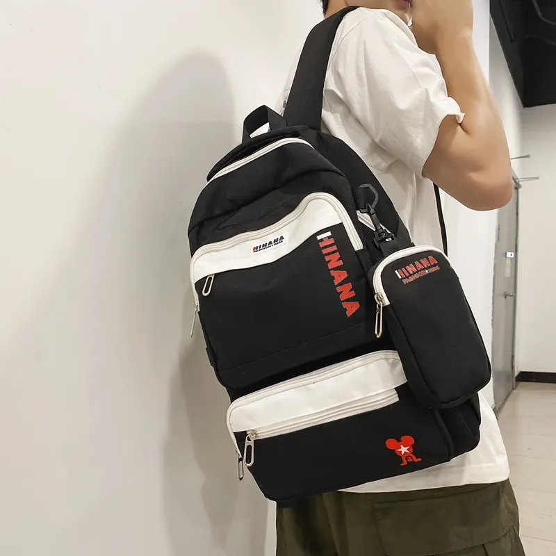 Wolfhorse Nylon Backpack Unisex Multicolor-3