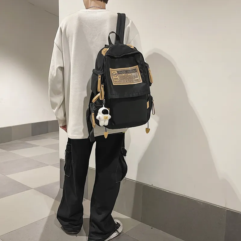 Wolfhorse Nylon Backpack Regular Unisex Green/Black/Blue/White/Red-10
