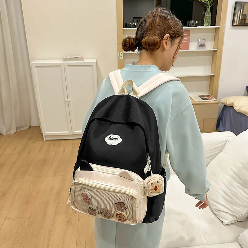 Wolfhorse Nylon With PVC Backpack Unisex Multicolor-1