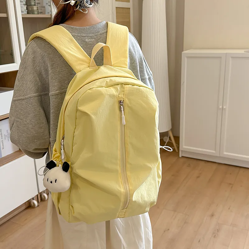 Wolfhorse Nylon Backpack Unisex Black/White/Pink/Yellow/Blue/Purple-24