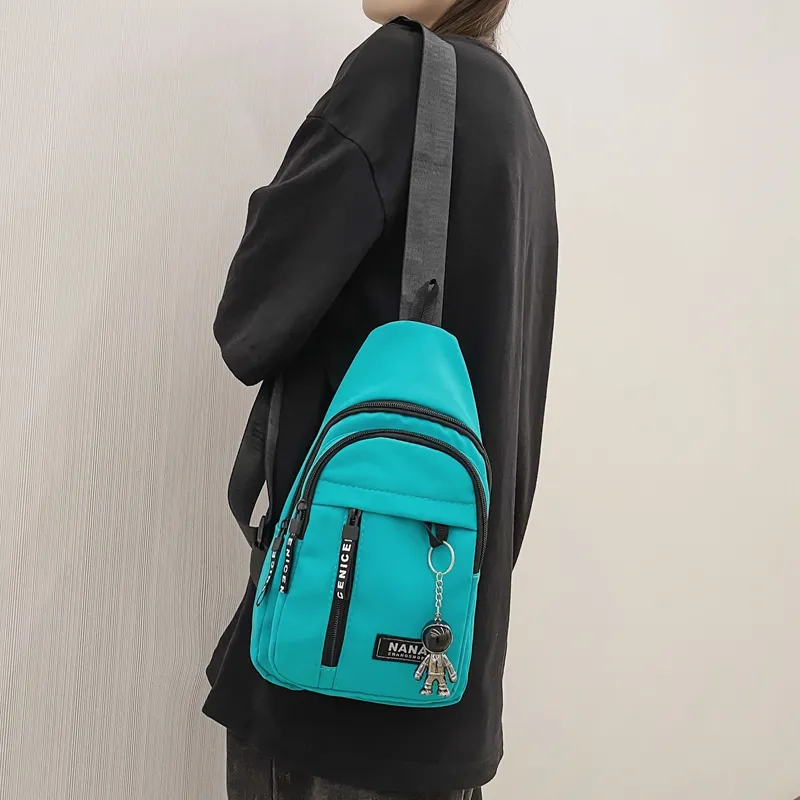 Paulinka Nylon Sling Bag Unisex Multicolor-20