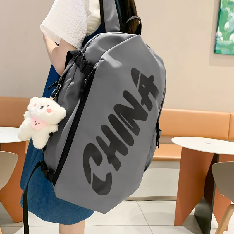 Wolfhorse Nylon Backpack Unisex Multicolor-12