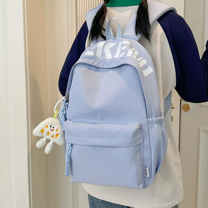 Wolfhorse Nylon Backpack Unisex Pink/Blue/White/Black/Yellow/Red-23