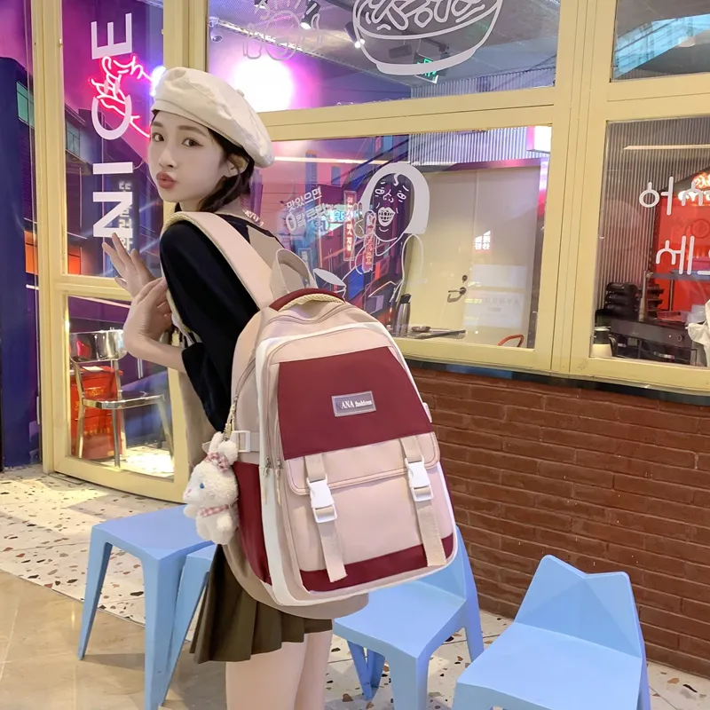 Wolfhorse Nylon Backpack Unisex Multicolor-22