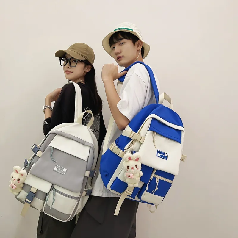 Wolfhorse Nylon Backpack Unisex Multicolor-19