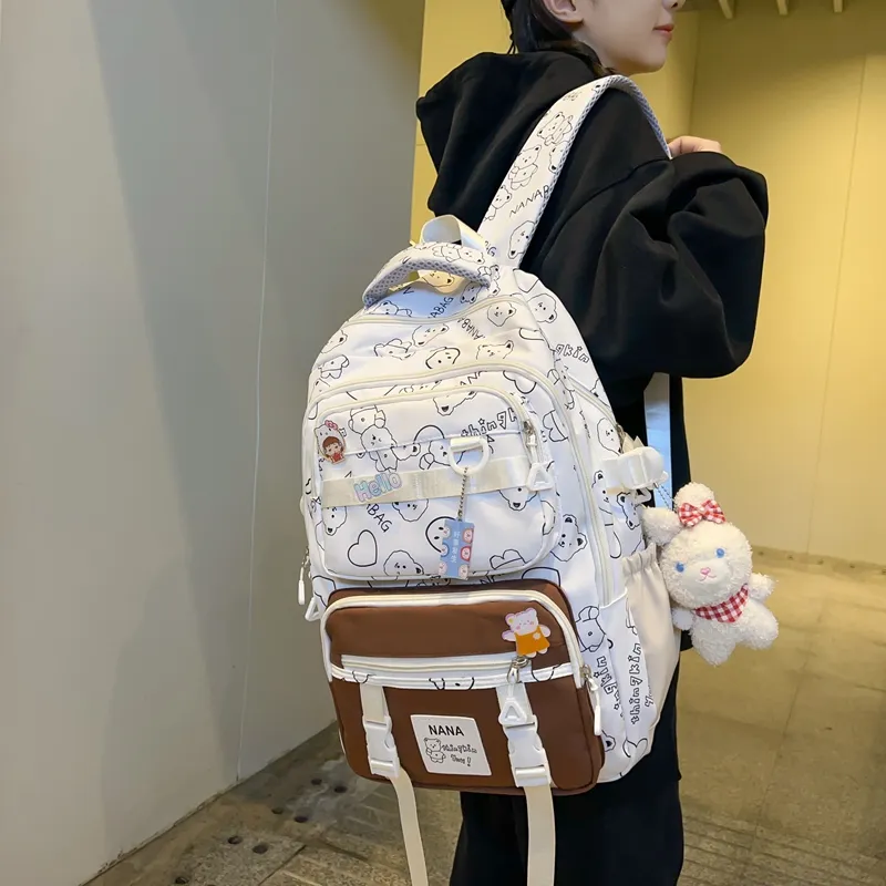 Wolfhorse Nylon Backpack Women's Multicolor-11