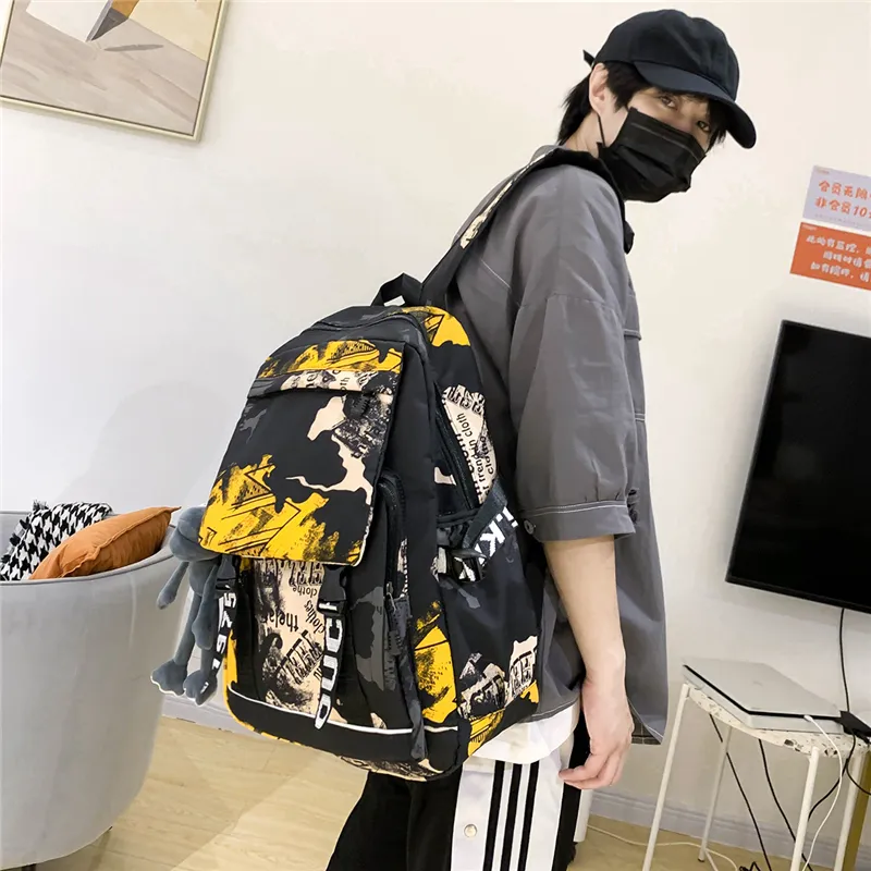 Wolfhorse Nylon Backpack Unisex Multicolor-8