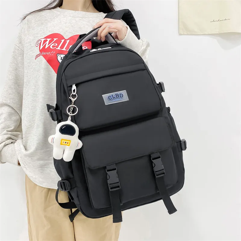 Wolfhorse Oxford Backpack Unisex Black/Navy Blue/Blue/Ecru-5
