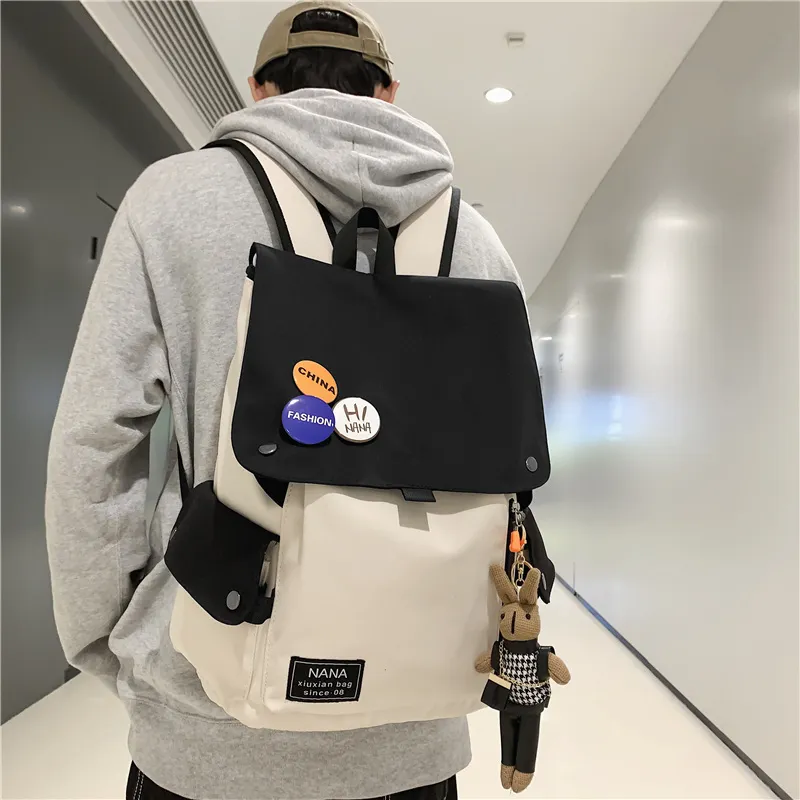 Wolfhorse Nylon Backpack Unisex Multicolor-9