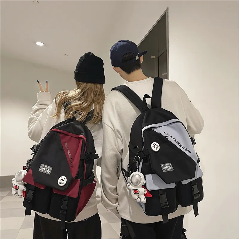 Wolfhorse Nylon Backpack Unisex White/Red/Blue/Green-9