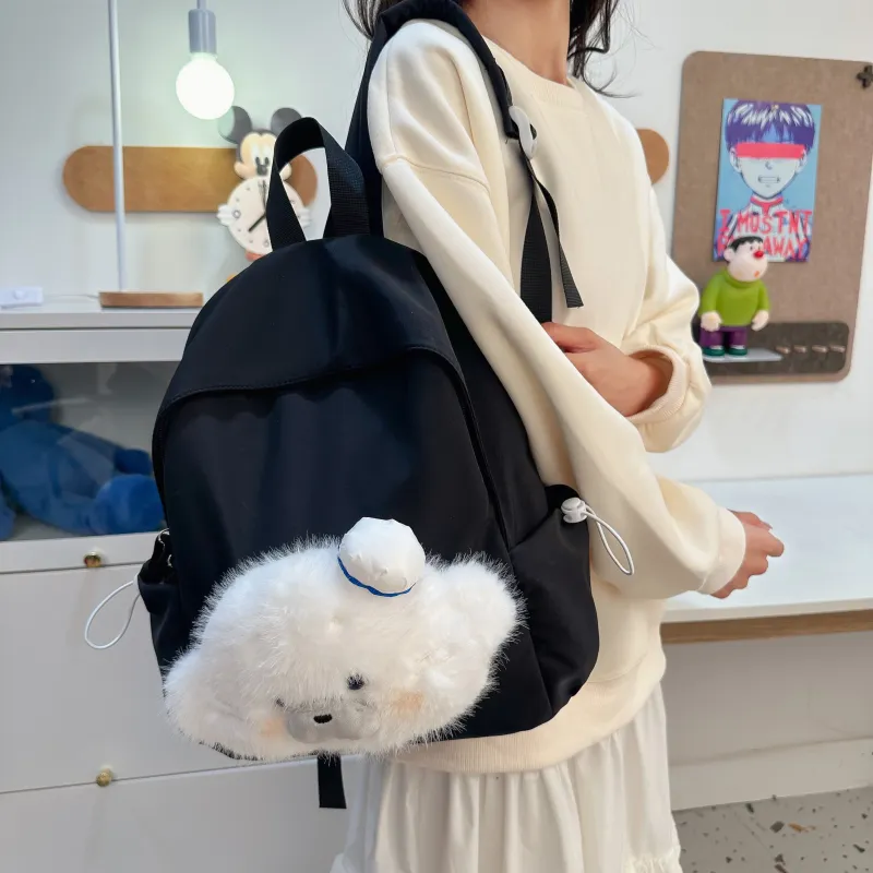 Wolfhorse Nylon Backpack Unisex Multicolor-25