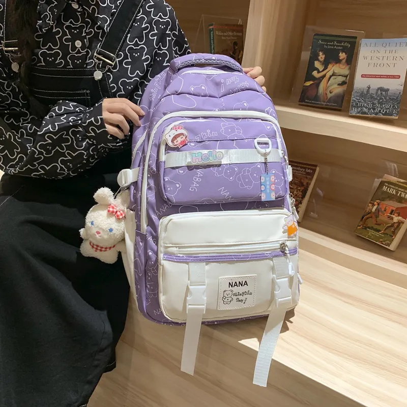 Wolfhorse Nylon Backpack Women's Multicolor-16