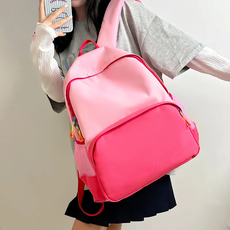 Wolfhorse Nylon Backpack Tubas Unisex Dark Blue/Blue/Pink/Green-2