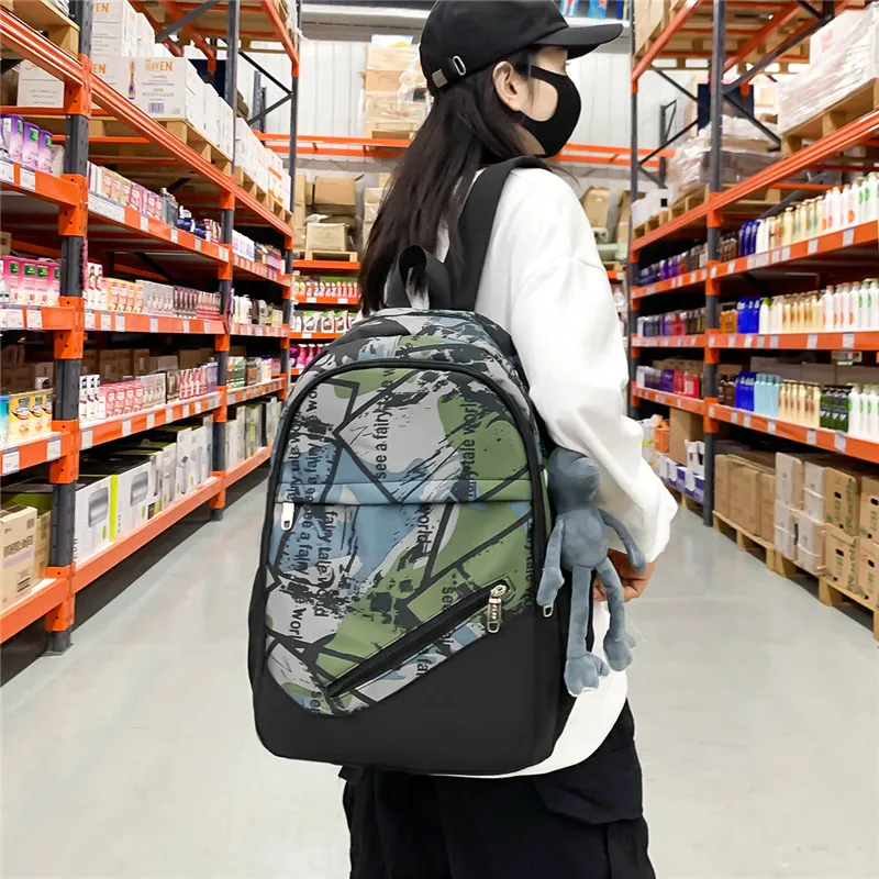 Wolfhorse Nylon Backpack Unisex Multicolor-3