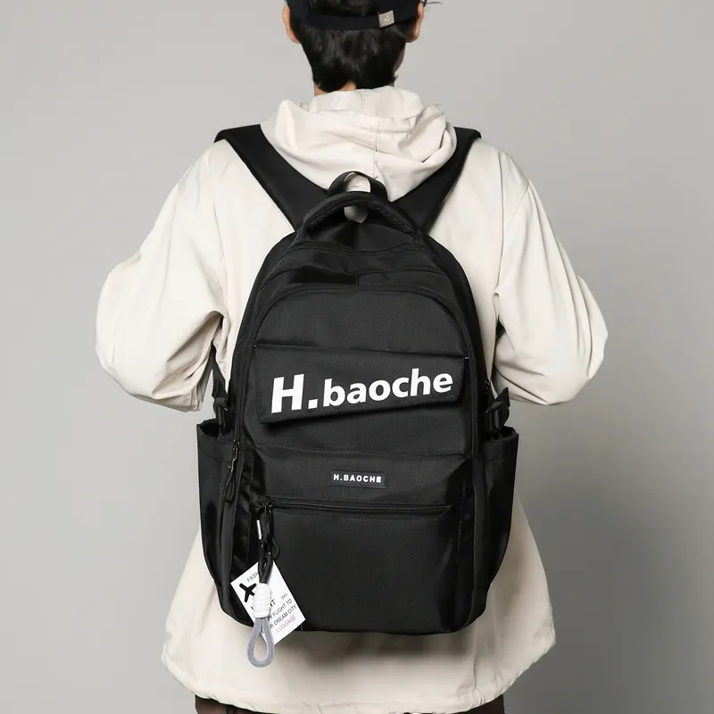 Wolfhorse Nylon Backpack Unisex Black/Green/Blue/Gray/Brown/Khaki-2