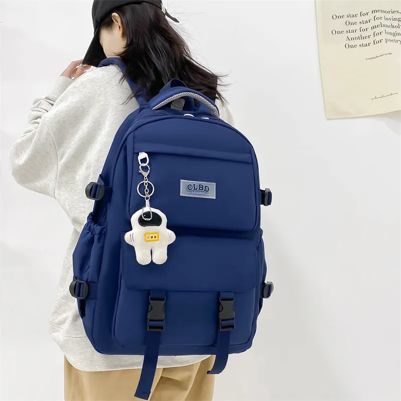 Wolfhorse Oxford Backpack Unisex Black/Navy Blue/Blue/Ecru-22