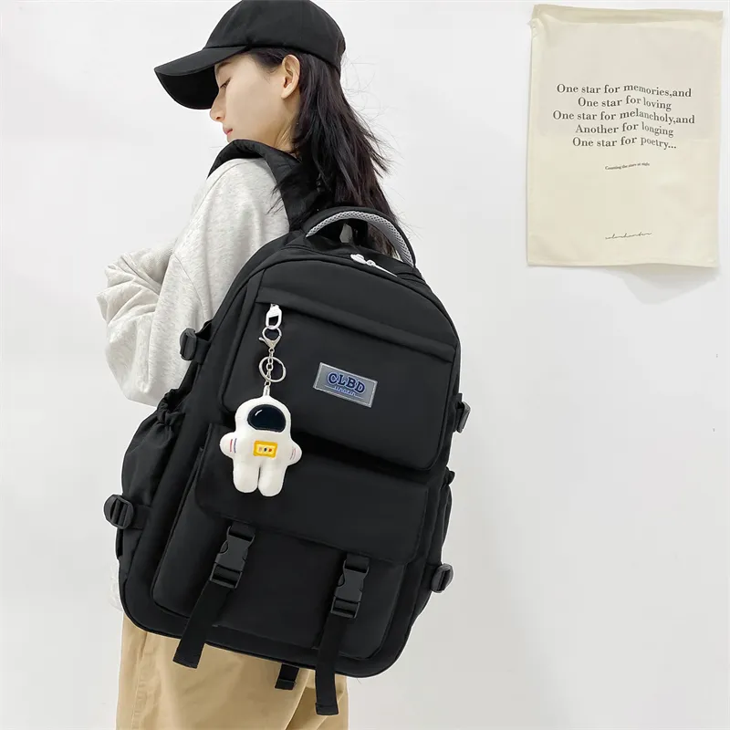 Wolfhorse Oxford Backpack Unisex Black/Navy Blue/Blue/Ecru-4