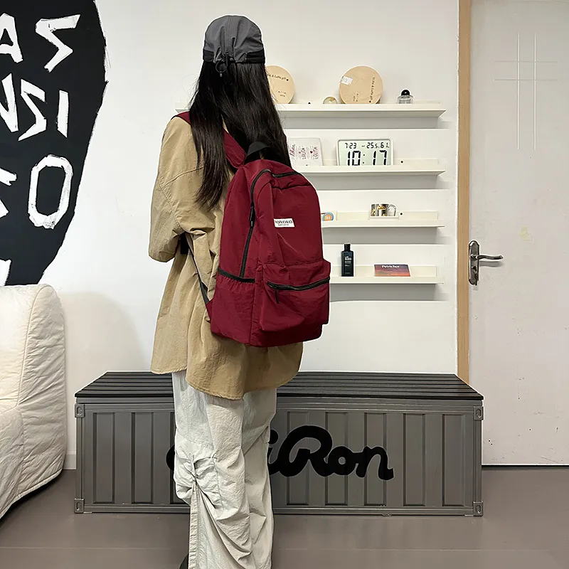 Wolfhorse Nylon Backpack Unisex Multicolor-16