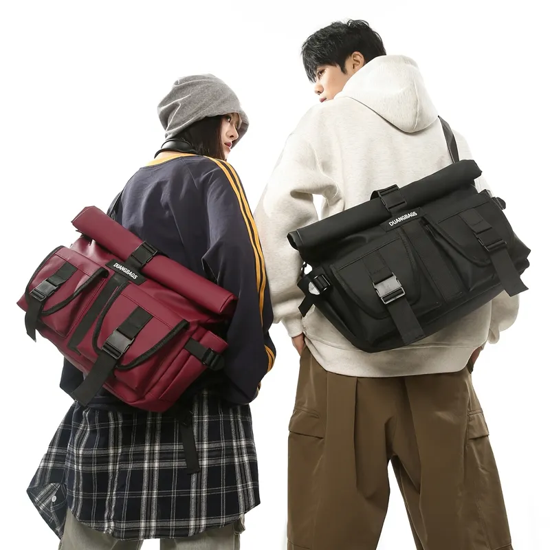 Wolfhorse PU Messenger Bag, Crossbody Bag, Shoulder Bag Unisex Multicolor-20
