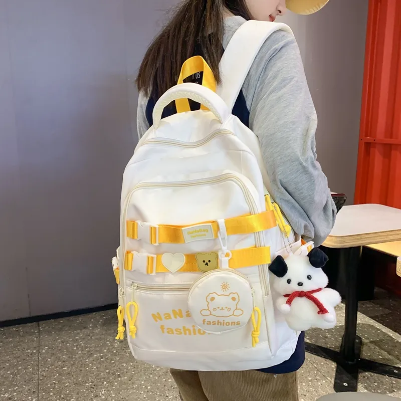 Wolfhorse Nylon Backpack Unisex Multicolor-18