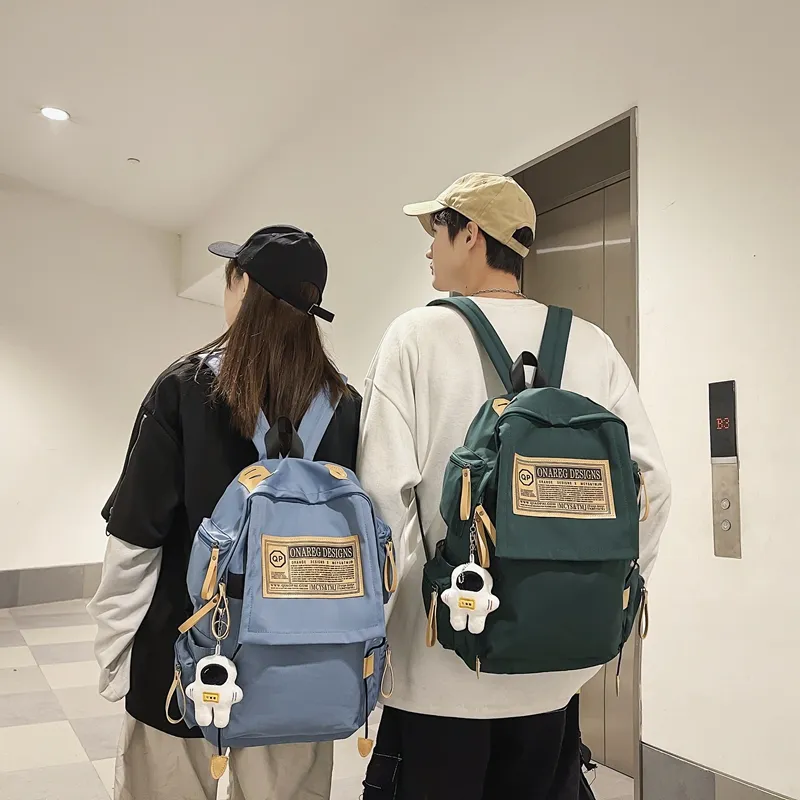 Wolfhorse Nylon Backpack Regular Unisex Green/Black/Blue/White/Red-21
