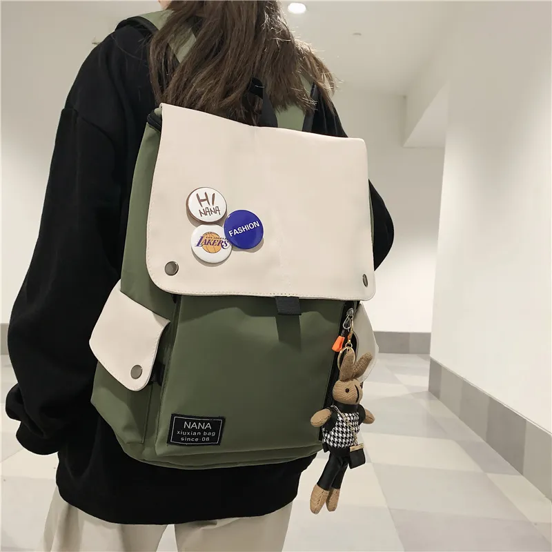 Wolfhorse Nylon Backpack Unisex Multicolor-23