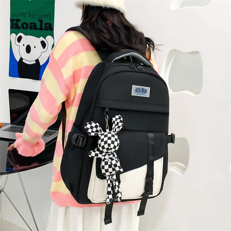 Wolfhorse Nylon Backpack Regular Unisex Pink/Black/Purple/Blue-8