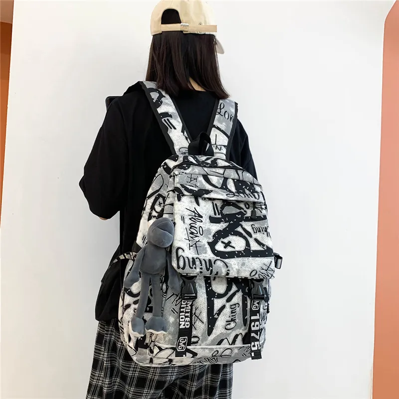 Wolfhorse Nylon Backpack Unisex Multicolor-26