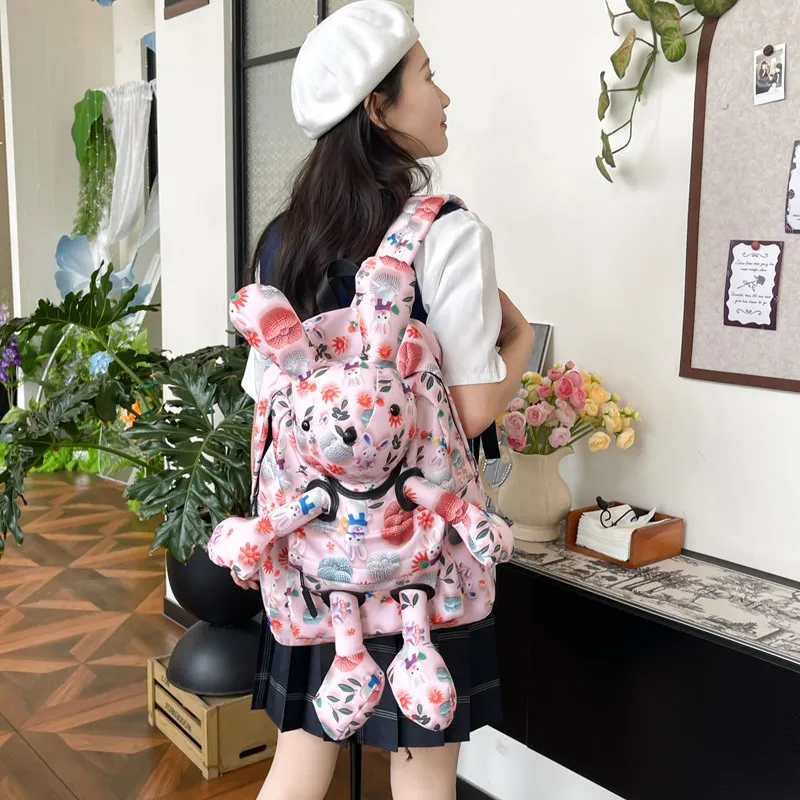 Wolfhorse Nylon Backpack Women's Multicolor-12