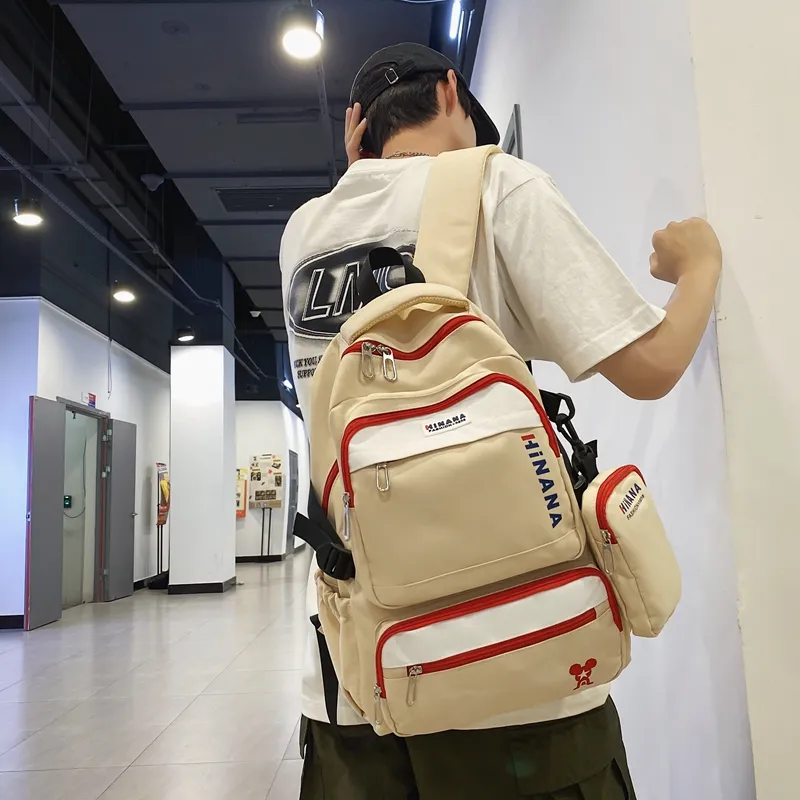 Wolfhorse Nylon Backpack Unisex Multicolor-24