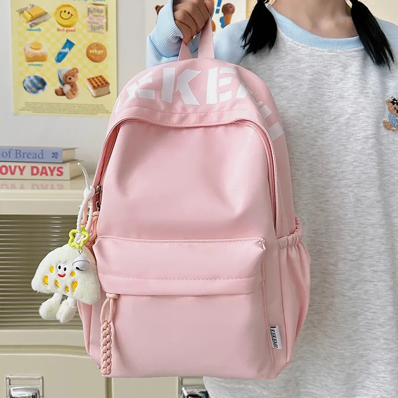 Wolfhorse Nylon Backpack Unisex Pink/Blue/White/Black/Yellow/Red-20