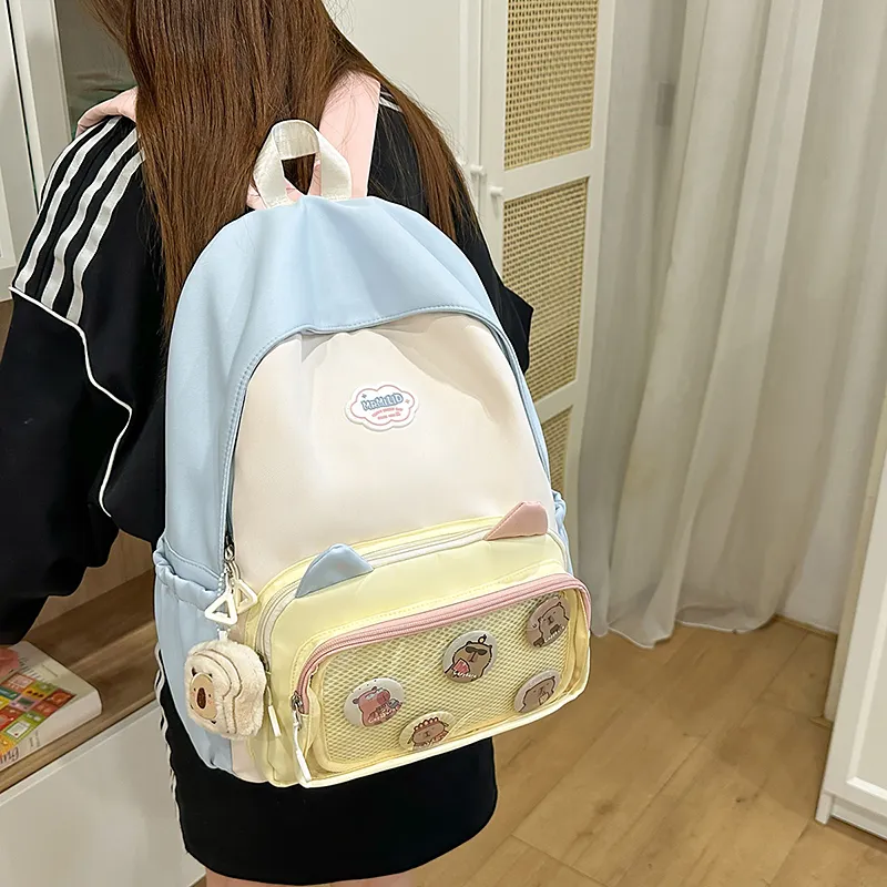 Wolfhorse Nylon With PVC Backpack Unisex Multicolor-21