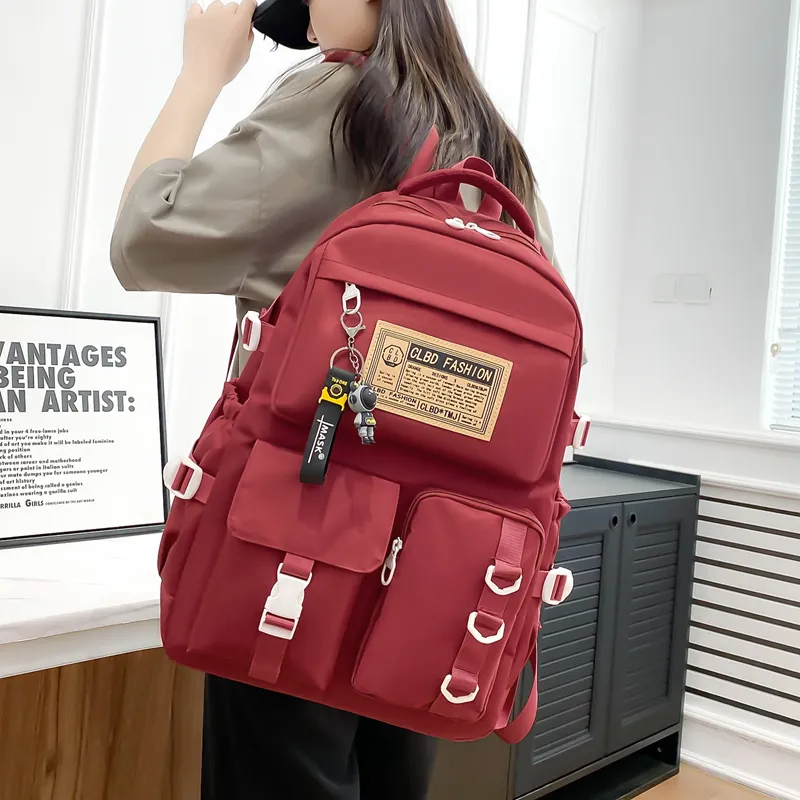 Wolfhorse Nylon Backpack Unisex Multicolor-11