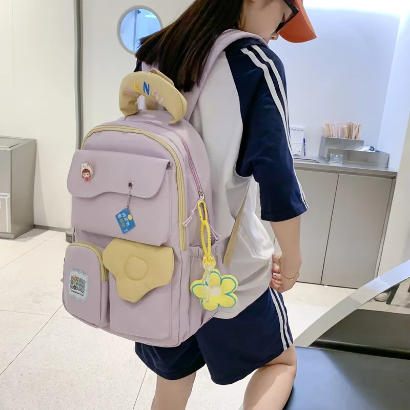 Wolfhorse Nylon Backpack Unisex Multicolor-29