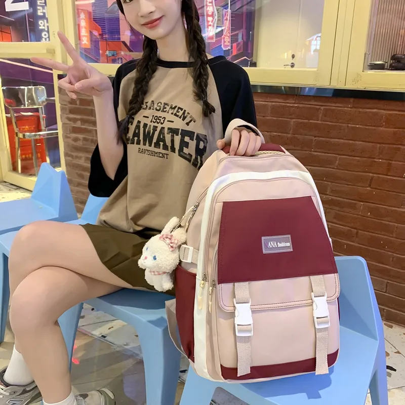 Wolfhorse Nylon Backpack Unisex Multicolor-19