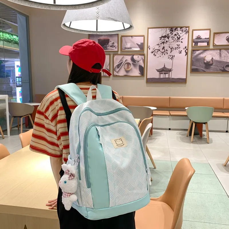 Wolfhorse Nylon Backpack Unisex Multicolor-12